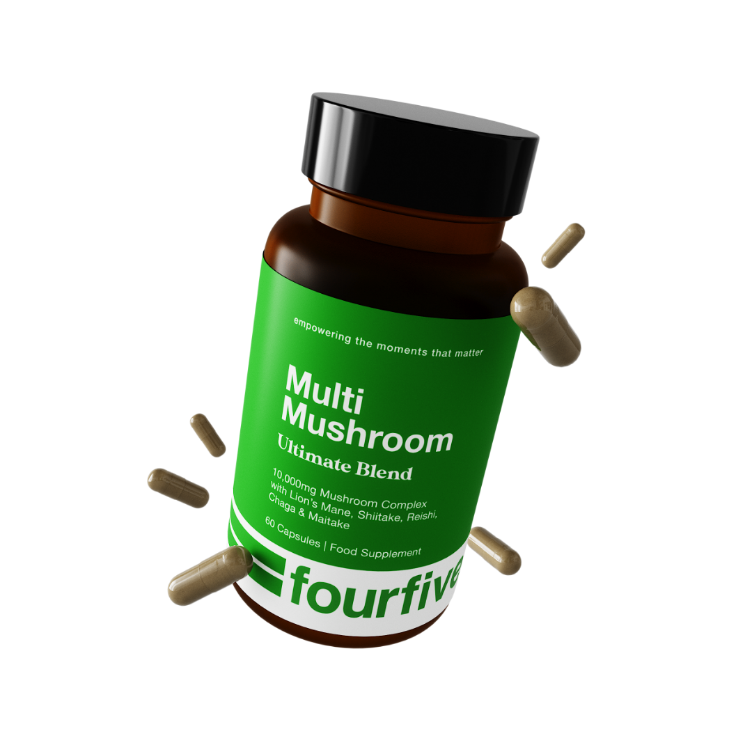 fourfive Multi Mushroom Ultimate Blend capsule bottle