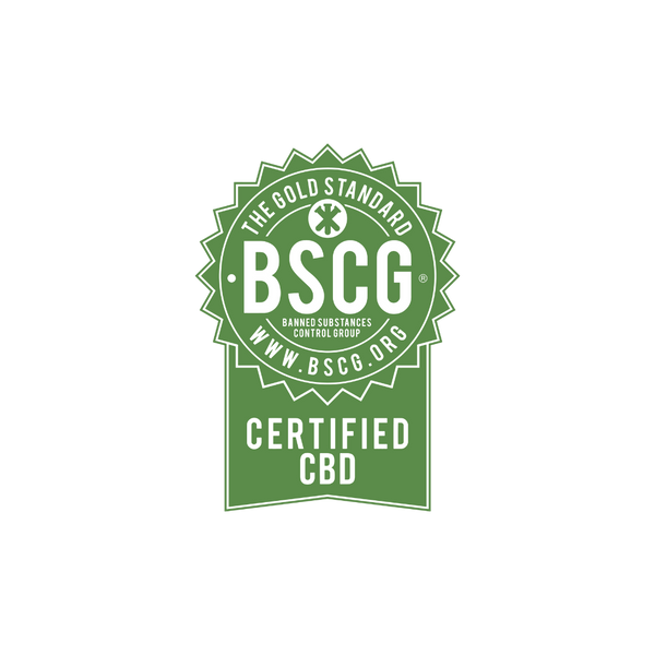 A green ribbon for BSCG, The Gold Standard Certified CBD