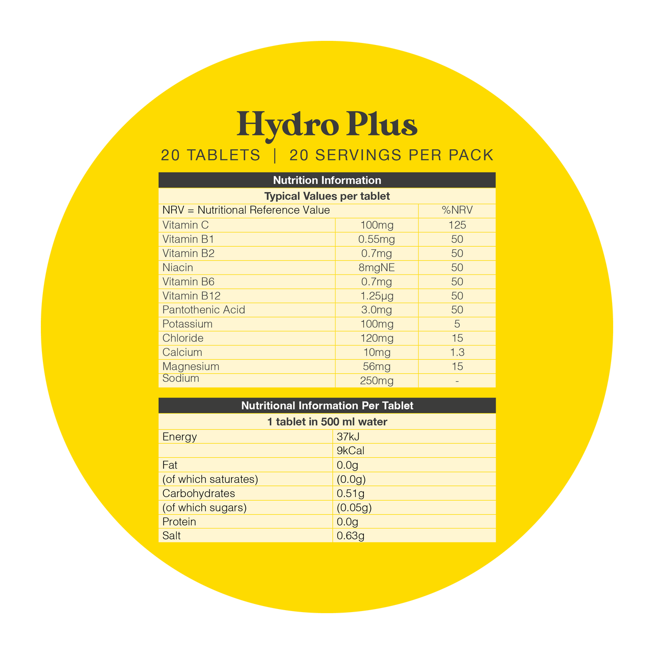 Hydro Plus Hydration Tablets