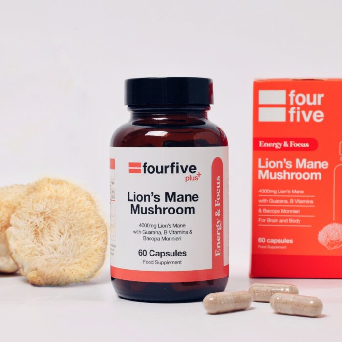fourfive Lion's Mane Energy & Focus mushroom supplement lifestyle image 1
