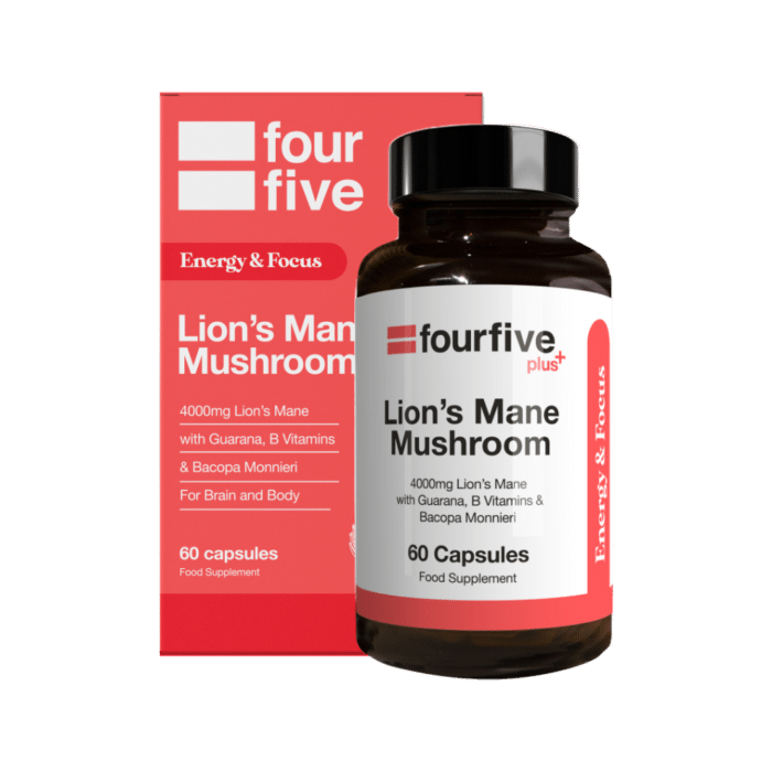fourfive Lion's Mane Energy & Focus mushroom supplement product image
